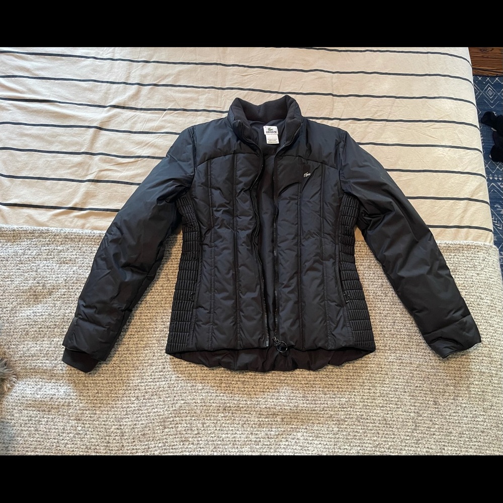 Lacoste padded down jacket black